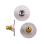 Earring Backs with Plastic Comfort Disc with Gold Plated Surgical Stainless Steel Base (10-Pcs)