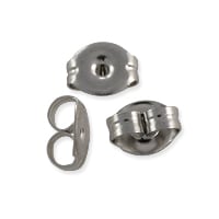 Surgical Stainless Steel Standard Earring Backs (10-Pcs)