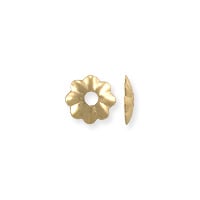 Scalloped Bead Cap 4x1mm Gold Filled (1-Pc)