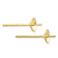 Pearl Cup Post Earring 11x4mm Gold Filled (Pair)