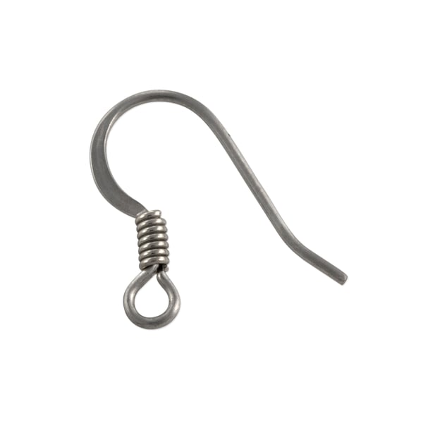 French Ear Wire With Spring 14.5x16mm Surgical Stainless Steel (10-Pcs)