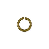 Open Round Jump Ring 6mm Antique Brass Plated (100-Pcs)
