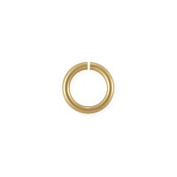Open Round Jump Ring 5.5mm Satin Hamilton Plated (100-Pcs)