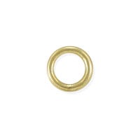 Closed Jump Ring 6mm Satin Hamilton Gold Plated (10-Pcs)