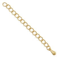 Chain Extender 2-Inch Satin Hamilton Gold Plated (1-Pc)