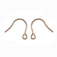 Ear Wire 11x12mm Rose Gold Filled (Pair)