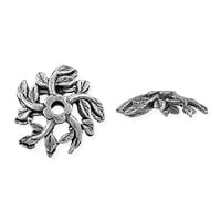Tree Top Bead Cap 4 x12mm Pewter Antique Silver Plated (1-Pc)