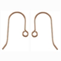 French Ear Wire 18x12mm Rose Gold Filled (Pair)