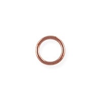 Closed Jump Ring 6mm Rose Gold Filled (1-Pc)
