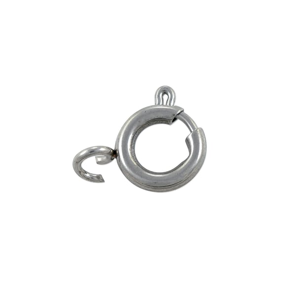 Spring Ring Clasp 8mm Surgical Stainless Steel (1-Pc)