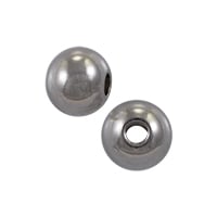 Round Beads 6mm Surgical Stainless Steel (10-Pcs)