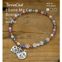 TierraCast I Love My Cat Bracelet Kit