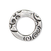 TierraCast Small Flora Ring 13x7mm Antique Pewter (1-Pc)