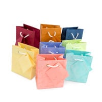 Assorted Pastel 3x3 Tote Gift Bags (20-Pcs)