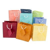 Assorted Pastel 4x4 Tote Gift Bags (20-Pcs)