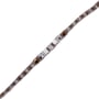 Mini Beaded Anklet 9" Crystal/Bronze/Silver