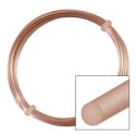 German Style Rose Gold Color Round Wire 20ga (6 Meters)