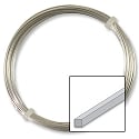 German Style Silver Plated Square Wire 20ga (2 Meters)