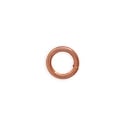 Round Closed Jump Ring 6mm Copper (10-Pcs)