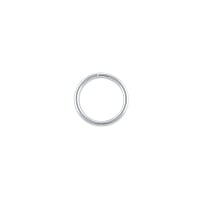 Open Round Jump Ring 10mm Silver Plated (10-Pcs)