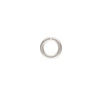 5.8mm Sterling Silver Round Open Twist Lock Jump Ring (1-Pc)