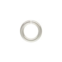 8mm Sterling Silver Round Open Twist Lock Jump Ring (1-Pc)