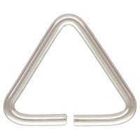 7.6mm Sterling Silver Triangle Open Jump Ring (1-Pc)