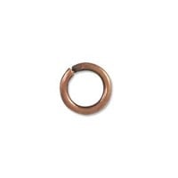 7.5mm Antique Copper Plated Round Open Jump Ring (50-Pcs)