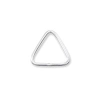8x8mm Sterling Silver Triangle Open Jump Ring (1-Pc)
