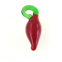 Large Glass Pepper Charm DIY Jewelry Accessory