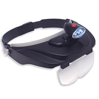 Magnifier Headset w/4 Lenses and Light