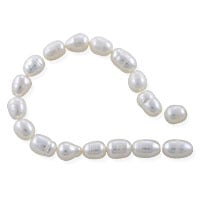 VALUED Freshwater Rice Pearls White 5-6mm (14