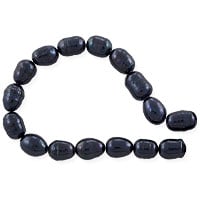 VALUED Freshwater Rice Pearls Black 6-7mm (14