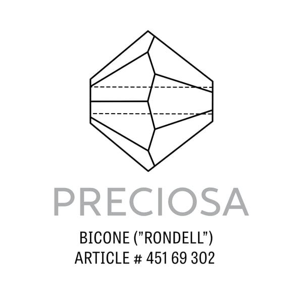 Preciosa Crystal Bicone Bead 3mm (Factory Pack of 1,440)