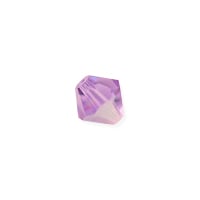 Preciosa Crystal Bicone Bead 4mm Violet AB (10-Pcs)