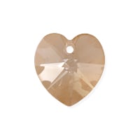 Preciosa Crystal Heart Pendant 14mm Crystal Honey (1-Pc)