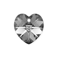 Preciosa Crystal Heart Pendant 14mm Crystal Labrador (1-Pc)