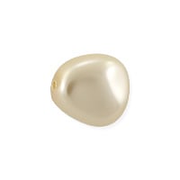Preciosa Crystal Nacre Elliptic Pearl 11x9.5mm Cream (10-Pcs)