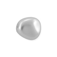 Preciosa Crystal Nacre Elliptic Pearl 11x9.5mm White (10-Pcs)