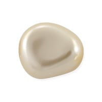 Preciosa Crystal Nacre Elliptic Pearl 16x14mm Cream (10-Pcs)