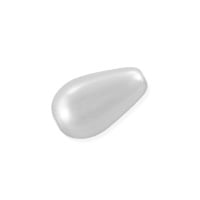 Preciosa Crystal Nacre Pearshape Pearl 10x6mm White (10-Pcs)