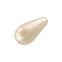 Preciosa Crystal Nacre Pearshape Pearl 15x8mm Cream (10-Pcs)