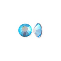 Preciosa Crystal VIVA12 Hotfix Rhinestone 3mm (SS12) Aquamarine AB (10-Pcs)