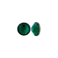Preciosa Crystal VIVA12 Flat Back Rhinestone 3mm (SS12) Emerald (10-Pcs)