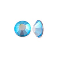 Preciosa Crystal VIVA12 Hotfix Rhinestone 4mm (SS16) Aquamarine AB (10-Pcs)