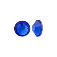Preciosa Crystal VIVA12 Flat Back Rhinestone 4mm (SS16) Sapphire (10-Pcs)