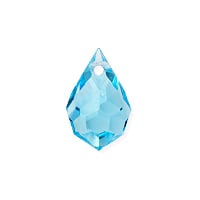 Preciosa Crystal 681 Drop Pendant 10x6mm Aqua Bohemica (1-Pc)