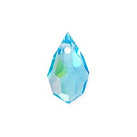 Preciosa Crystal 681 Drop Pendant 10x6mm Aqua Bohemica AB (1-Pc)