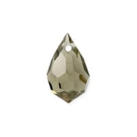 Preciosa Crystal 681 Drop Pendant 10x6mm Black Diamond (1-Pc)
