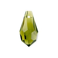 Preciosa Crystal 984 Drop Pendant 18x9mm Olivine (1-Pc)